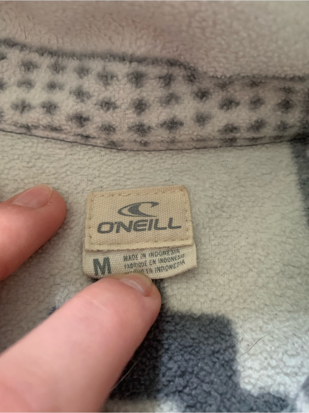 Columbia White & Grey Fleece Pull-over - Picture 5 of 11
